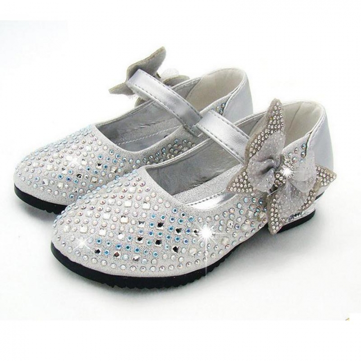 childrens silver dress shoes