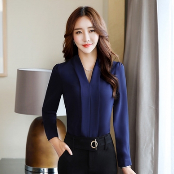 blue formal shirt for ladies