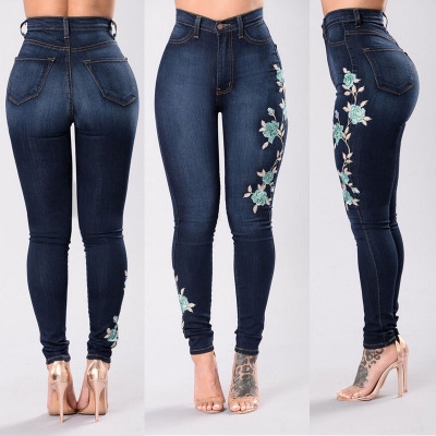 high waist jeans trousers for ladies