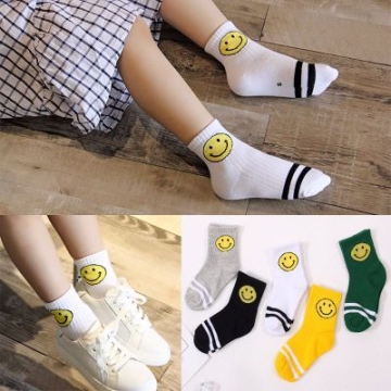 5pcs Socks Baby Cotton Fashion Smiling Face Casual Boys Girl 5pcs Socks Baby Cotton Fashion Smiling Face Casual Boys Girl All Match For