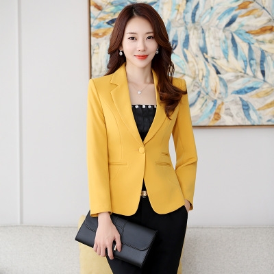 yellow corporate attire