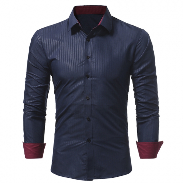 Men Dark Floral Print Shirt Casual Long Sleeve Male Black Tuxedo Dress Shirts Slim Fit Business Office Top XXXL
