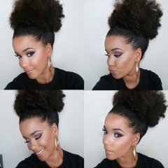 Synthetic Curly Hair Ponytail Short Afro Kinky Curly Wrap