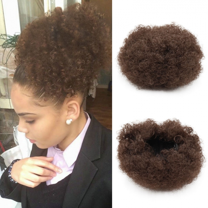 Synthetic Curly Hair Ponytail Short Afro Kinky Curly Wrap